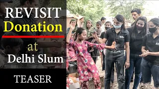 Teaser: Donation at slum of Delhi India ||  Unprivileged Delhi Sagar Pawar