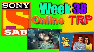 Sony SAB Week 38 Online TRP | SAB TV Week 38 Online TRP | Tera Yaar, Wagle, Shubh Laabh, Ziddi Dil