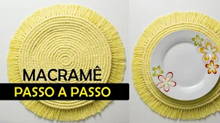 SOUSPLAT EM MACRAMÊ PASSO A PASSO  | #macrameparainiciantes #macramêpassoapasso