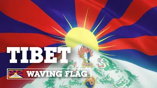 Развевающийся флаг Тибета / Waving Flag of Tibet