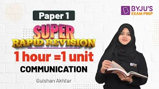 UGC NET Communication UGC NET Paper 1 Complete Revision By Gulshan Ma'am | NTA UGC NET 2022 Exam