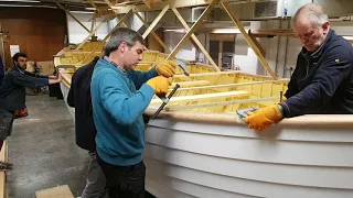 Lifeboat 13 in-house build -  steaming on the lifeboat's rubbing strakes