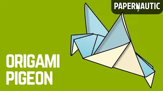 Simple origami pigeon (folding instructions)