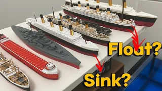 Review of All Ships Lined Up. [ Titanic, Carpathia, Edmund Fitzgerald ] Will they Sink or Float?