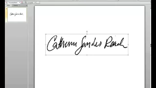 How to... Create a Transparent Signature Stamp for Adobe Acrobat X