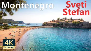 Sveti Stefan Budva Montenegro 🇲🇪 4K Walking Tour September 2021