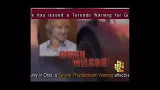 Government issued Tornado Warnings on television across the United States of America via the E.A.S