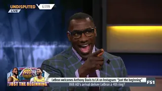 UNDISPUTED - Shannon Sharpe SURPRISED LeBron says Anthony Davis join Lakers "just the beginning"