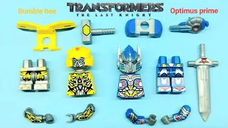 Lego optimus prime vs bumblebee in tramsformers the last knight