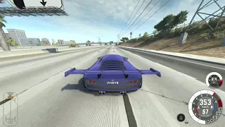 Reaching 400 km/h (~250 mph) in BeamNG.drive