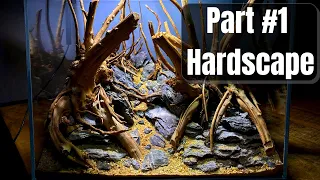 Beginners Guide To Making A Forest / Jungle Style Aquascape - Part 1 Hardscape