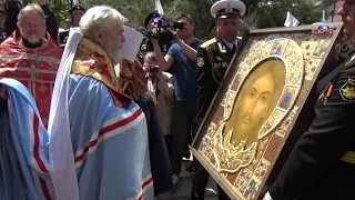 07 05 2019 В КЕРЧЬ ПРИБЫЛА ИКОНА "СПАС НЕРУКОТВОРНЫЙ"