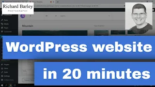 Build a WordPress website in 20 minutes. Step by step tutorial 2020