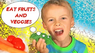 Eat Fruits and Veggies Johny Johny Yes Papa Nursery Rhyme Song For Children Healthy Food