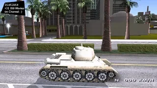 T-34-85 Test Drive GTA SA _REVIEW