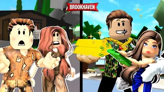 DE POBRE A RICO A MULTIMILIONÁRIO | Historinhas Brookhaven RP Roblox