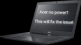 No power issue Acer / Battery reset