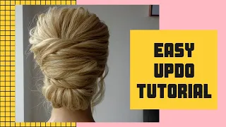 How to do an easy updo hair tutorial