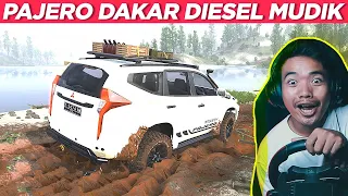 PAJERO DIESEL DAKAR 4X4 MUDIK VIA JALUR PESISIR - MUDRUNNER