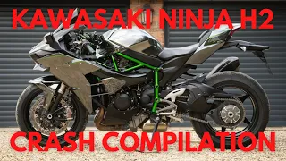 KAWASAKI H2/H2R - Crash Compilation 2023😲🏍🔥