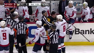 МАЛКИН В ЯРОСТИ !!! ПРОТИВ ОШИ И КУЗНЕЦОВА !!! PITTSBURGH PENGUINS VS WASHINGTON CAPITALS 02.04.2018