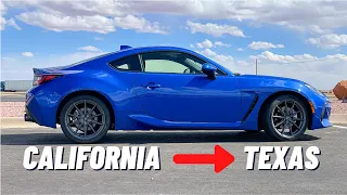 Driving from California to Texas in my 2022 Subaru BRZ