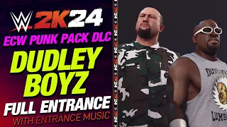 THE DUDLEY BOYZ WWE 2K24 ENTRANCE - #WWE2K24 ECW PUNK PACK DLC ADD ON
