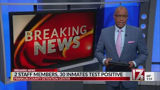 Franklin County Detention Center reports 30 inmates with COVID-19
