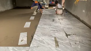 Living Room Floor Construction | Using Floor Tiles Professional, Large Size Ceramic Tiles