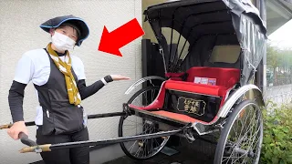 A cute Japanese girl Tsuru-chan guided me around Kamakura by rickshaw😊 | Rickshaw in Japan | Part 4