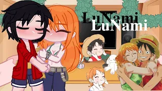 🍊 Luffy, Zoro, Sanji, Robin e Hancok react to Nami 📜.2/2 || lunami ||