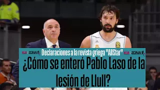 ¿Cómo se enteró Pablo Laso de la lesión de Llull?