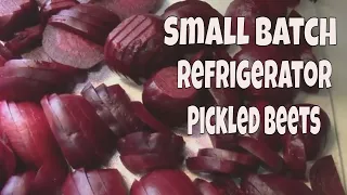 Small Batch Refrigerator Pickled Beets Recipe. Makes One Quart.