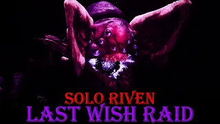 Solo Riven on a Warlock | Season of Defiance | Last Wish Raid