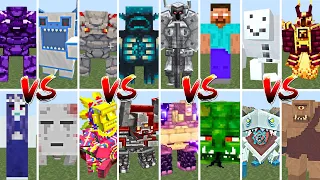 ALL MINECRAFT BOSSES TOURNAMENT | Minecraft Mob Battle