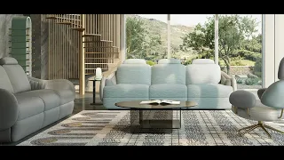 Natuzzi Italia Calilla sofa - The playful aesthetics of the Mediterranean