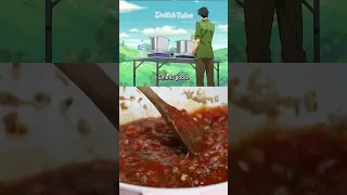 Recook Meat Sauce Spaghetti from Campfire Cooking in Another World Episode 3!! #shorts #foryoupage