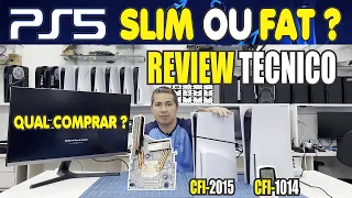 PS5 Slim ou Fat, comparativo Técnico detalhado.