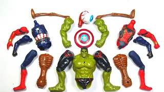 Assemble Avengers Toys | Hulk Smash VS Siren Head VS Spider-Man VS Captain America ~ Avengers