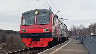 Московский "Рэкс" в Екатеринбурге. ЭД4М-0380 на перегоне Лечебный-Путевка, СВЖД