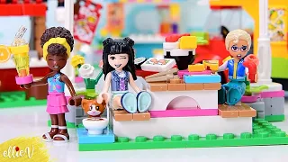 New hair, alternate facial expressions SO MUCH GOOD 🌮 Lego Friends Street Food Market build & review