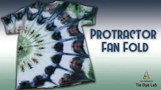 How To Make A Protractor Fan Fold Ice Dyed Tie Dye