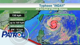 Bagyong Inday lumakas pa habang nasa Philippine Sea | TV Patrol