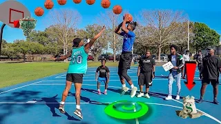 Score on Me, You Get $1,000 VS Random Trash Talkers! (BASKETBALL CHALLENGE)