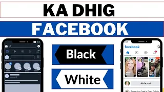 Sida looga Dhigo  Facebook app   Madow  || Facebook Dark Mode android  100%