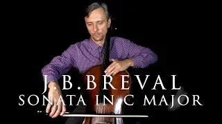 J.B.Breval Sonata in C Major Mov 2  Suzuki Cello Book 4 in SLOW PRACTICE TEMPO