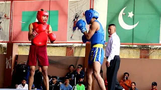 Army Vs Karnali province Wushu sanda fight 56Kg /19th Asian game