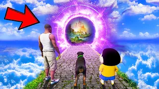 SHINCHAN AND FRANKLIN FOUND A PORTAL GATE TO ANOTHER WORLD IN GTA 5