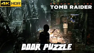 Shadow of the Tomb Raider -  DOOR PUZZLE SOLUTION [PS5 4K - 60FPS]