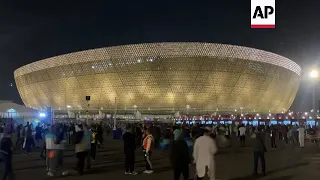 Fans arrive at Qatar stadium ahead of Argentina-Croatia match